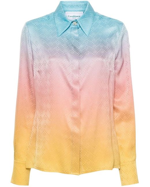 Casablancabrand Pink Pastel Gradient Shirt