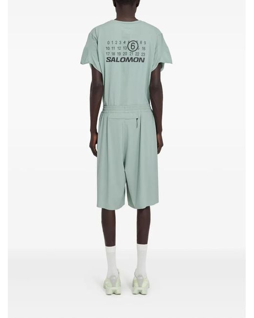 MM6 MAISON MARGIELA X SALOMON Green Mm6 Maison Margiela X Salomon X Salomon Shorts With Nume for men