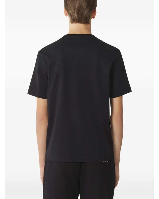 Lanvin Black T-Shirt With Applique for men