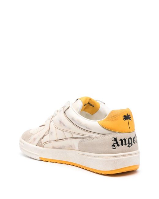 Palm Angels White Low University Sneaker for men