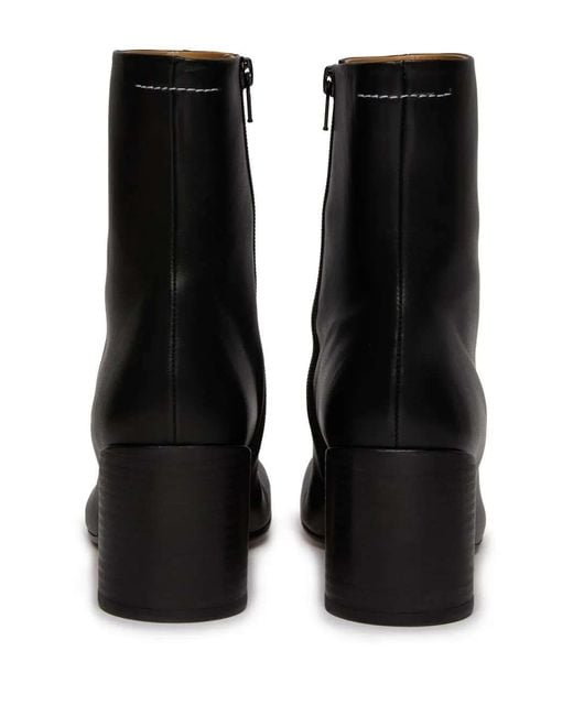 MM6 by Maison Margiela Black Anatomic 70Mm Ankle Boots