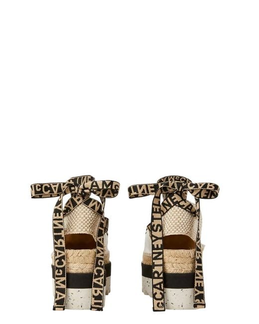 Stella McCartney White Gaia Platform Espadrilles