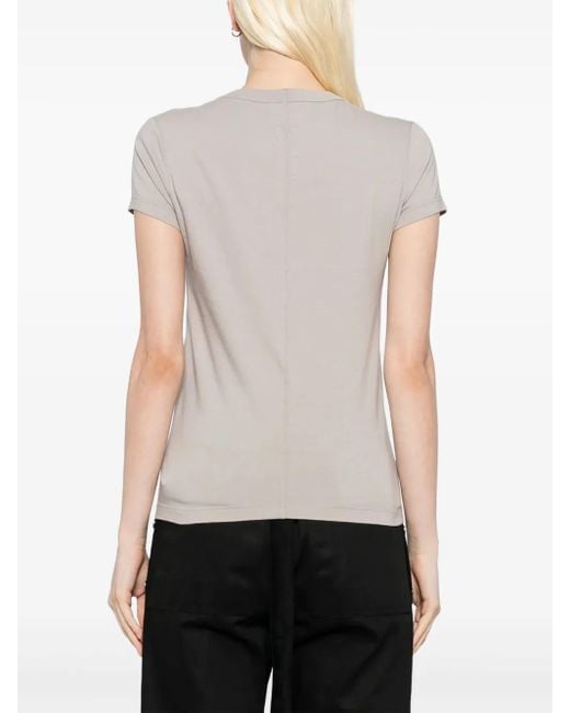 Rick Owens White Cotton T-Shirt