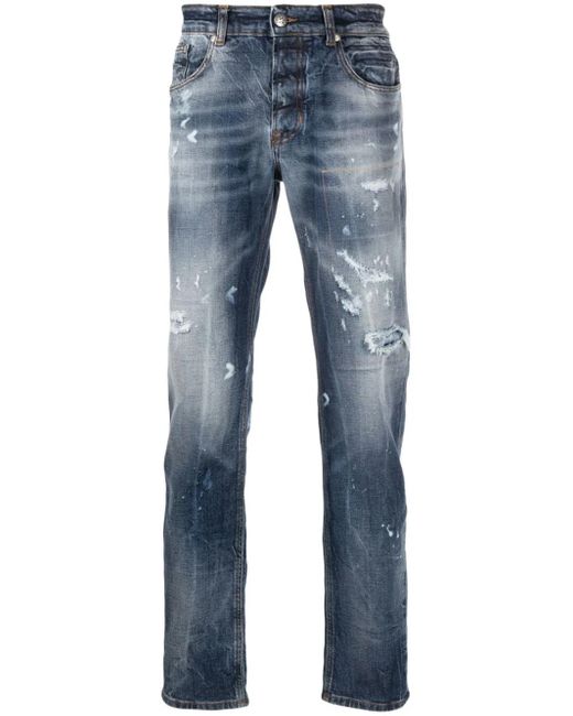 Jeans A Gamba Ampia di John Richmond in Blue da Uomo