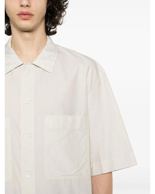 Lemaire White Shirt With Wide Collar for men