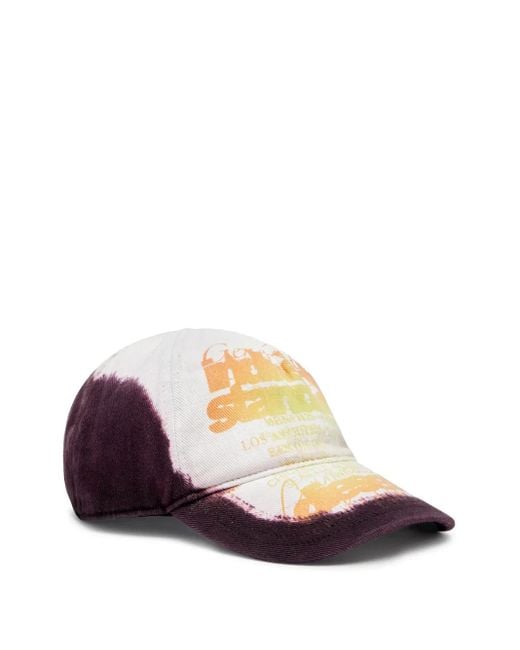 Berretto Da Baseball Di Cotone Con Logo di DIESEL in White da Uomo