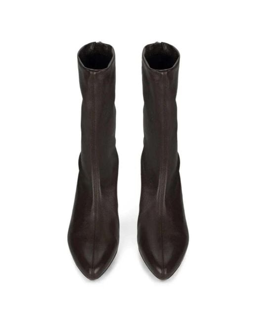 Victoria Beckham Black Harlow Leather Boots