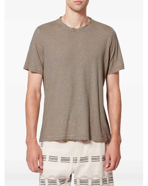 Isabel Marant Gray Leon Striped T-Shirt for men