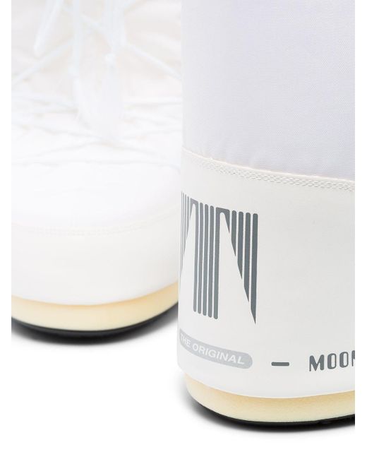 Icon stivali da neve in nylon di Moon Boot in White