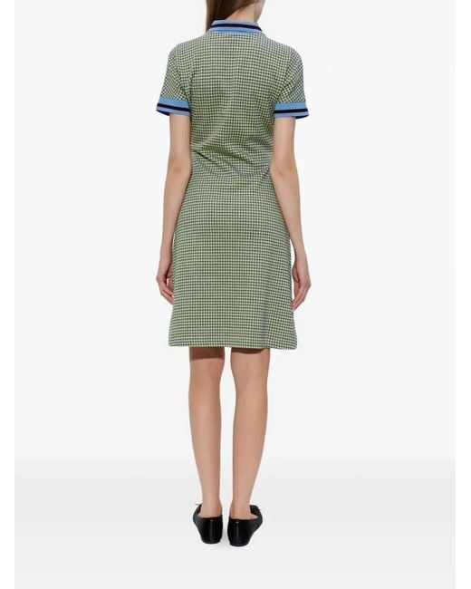 Marni Green Short Checked Dress
