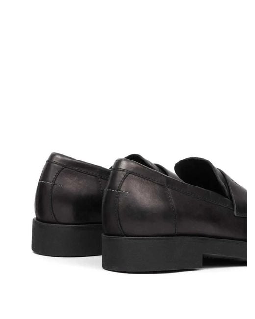 MM6 by Maison Margiela Black City Biker Loafers for men