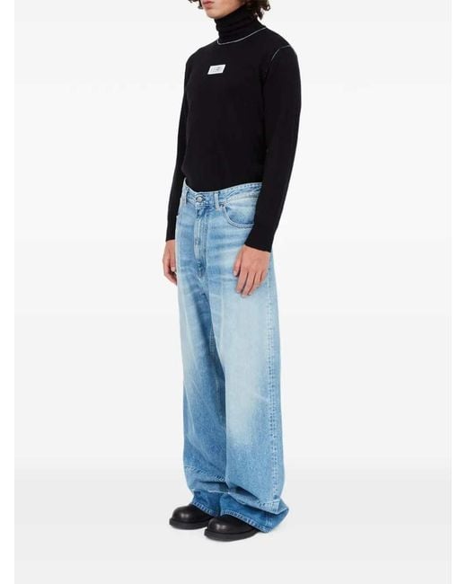 MM6 by Maison Margiela Blue Wide-Leg Jeans for men