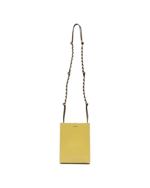 Jil Sander Metallic Tangle Woven Crossbody Bag