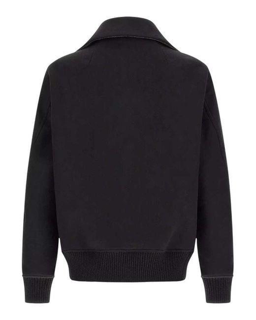 Rick Owens Black Padded Bomber Jacket for men