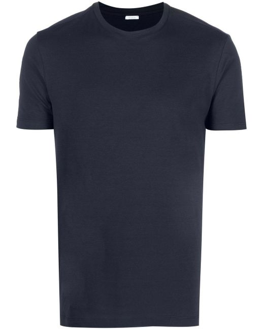 T-Shirt Girocollo di Malo in Blue da Uomo