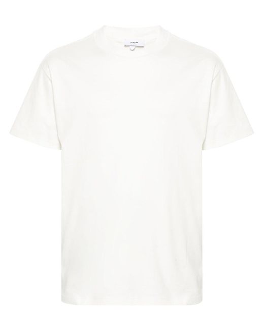 Lardini White Crew Neck T-Shirt for men