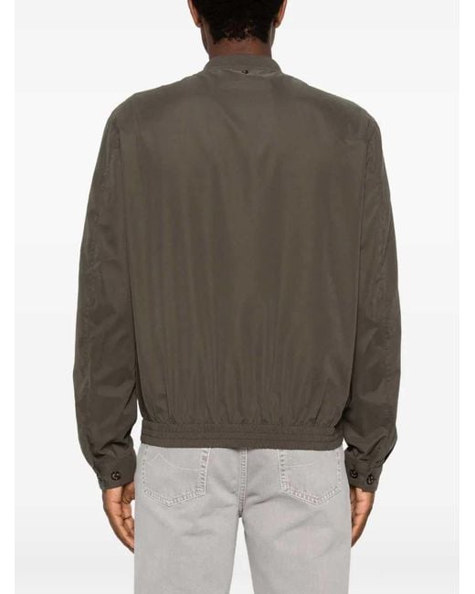 Montecore Green Zip-Up Bomber Jacket for men