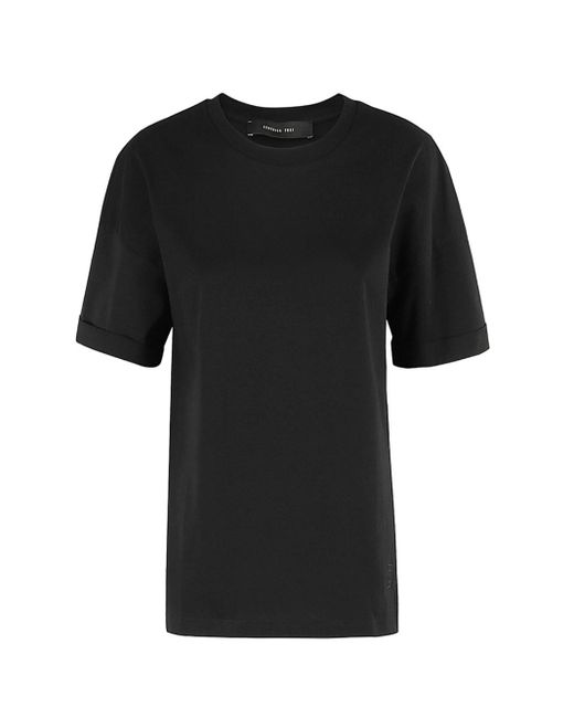 FEDERICA TOSI Black Cotton T-Shirt
