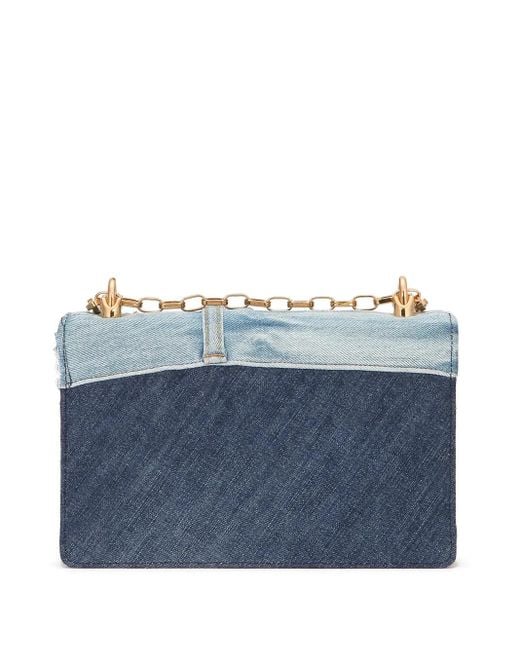 Dolce & Gabbana Blue Dg Girls Patchwork Denim Bag