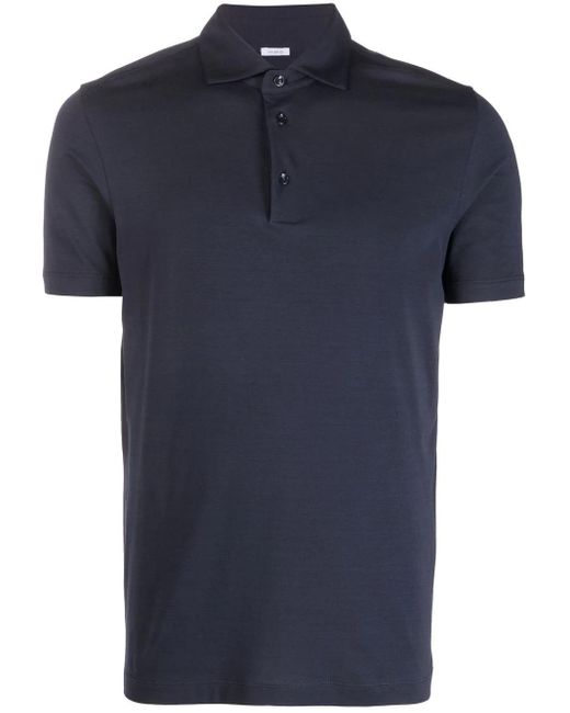 Malo Blue Short-Sleeved Polo Shirt for men