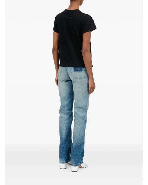 MM6 by Maison Margiela Black Printed T-Shirt