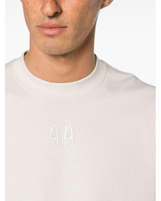 44 Label Group White Gaffer T-Shirt With Embroidery for men