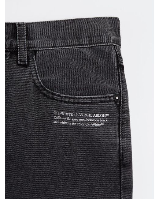 Off-White c/o Virgil Abloh Gray Off- Skinny Jeans for men
