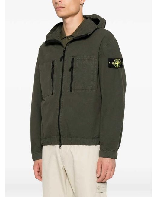 Stone Island Green Zip-Up Jacket/Hoodie for men