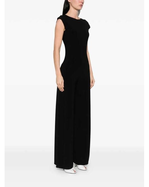Norma Kamali Black Sleeveless Jumpsuit