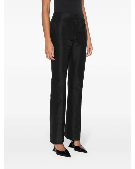 Moschino Black Trousers With Patch Details