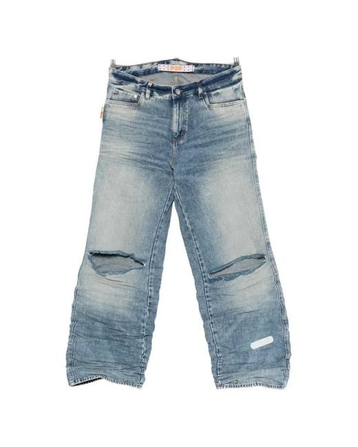 PDF Blue Rich Kid Ripped Jeans for men