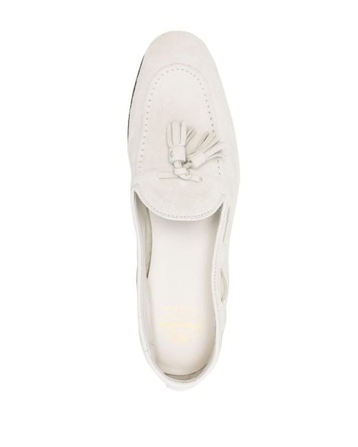 Church's White Maidstone Suede Loafers