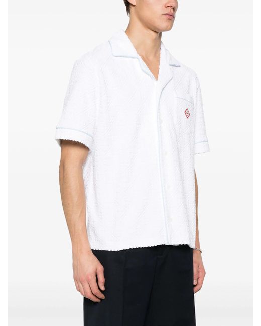 Casablancabrand White Shirt With Monogram for men