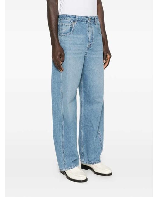 Jacquemus Blue Cotton Jeans for men