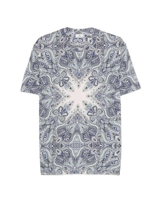 Etro Gray T-Shirt Roma for men