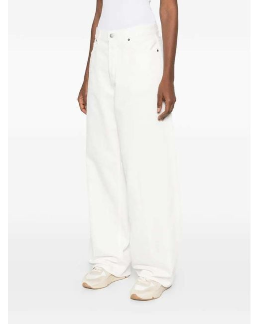 Haikure White Five-Pocket Jeans