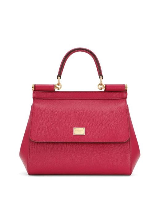 Dolce & Gabbana Red Shoulder Bag Sicily