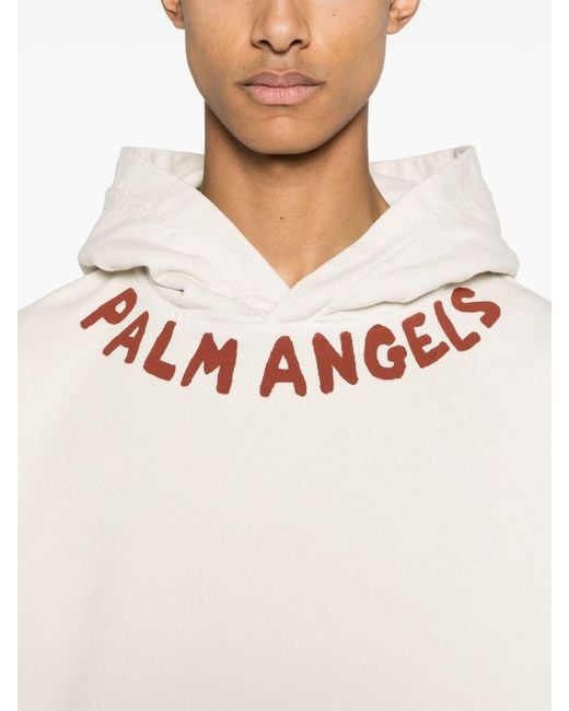Palm Angels White Seasonal Sweatshirt With Print for men