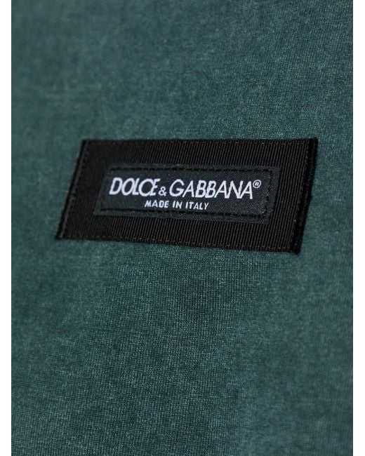 Dolce & Gabbana Green Dolce & Gabbana Short-Sleeved T-Shirt for men