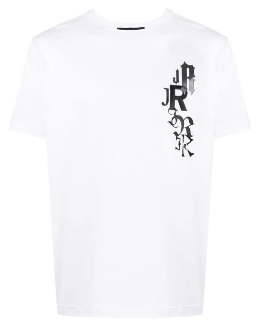 John Richmond White Harold T-Shirt With Print for men