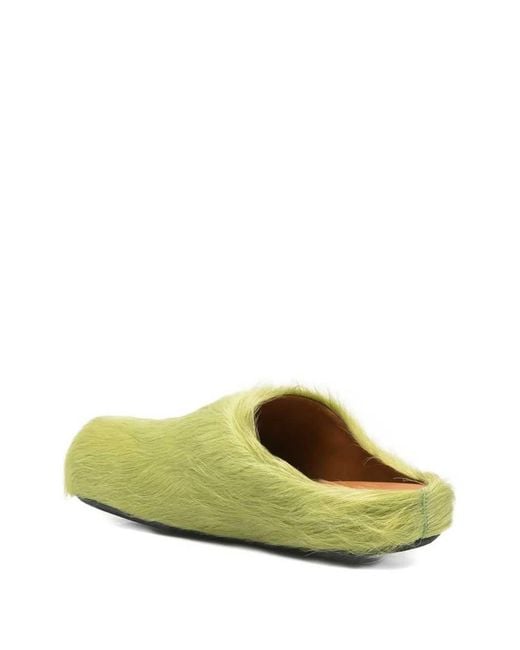 Marni Green Footbed Mules
