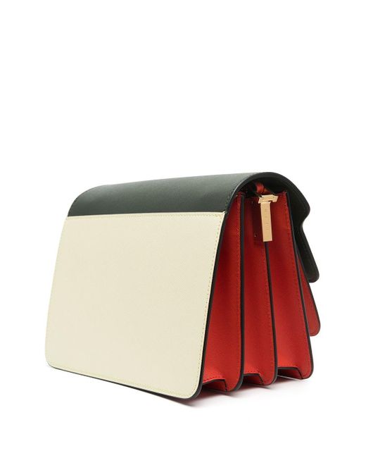 Marni Gray Trunk Color-Block Shoulder Bag