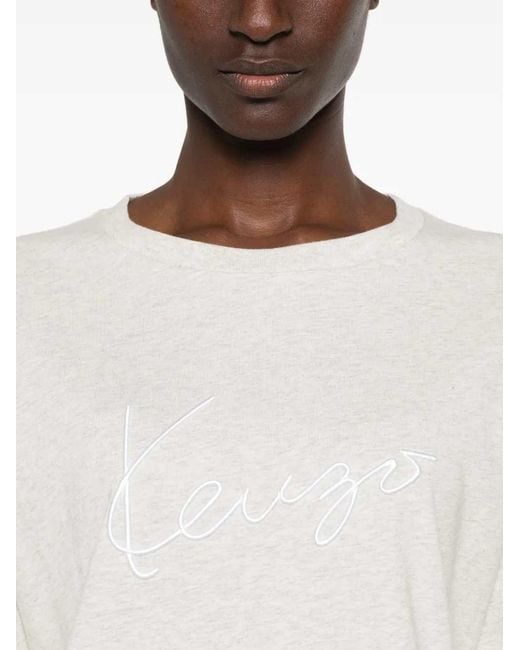 KENZO White Signature Logo T-Shirt