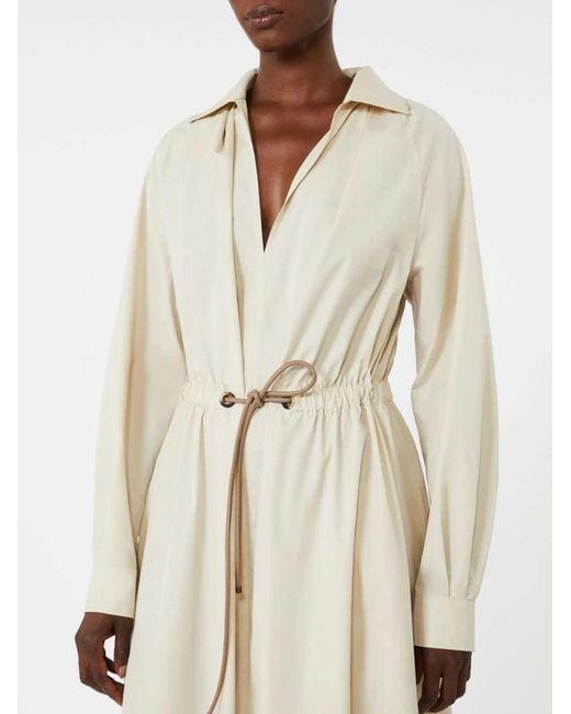 Max Mara Natural Cotton Poplin Dress