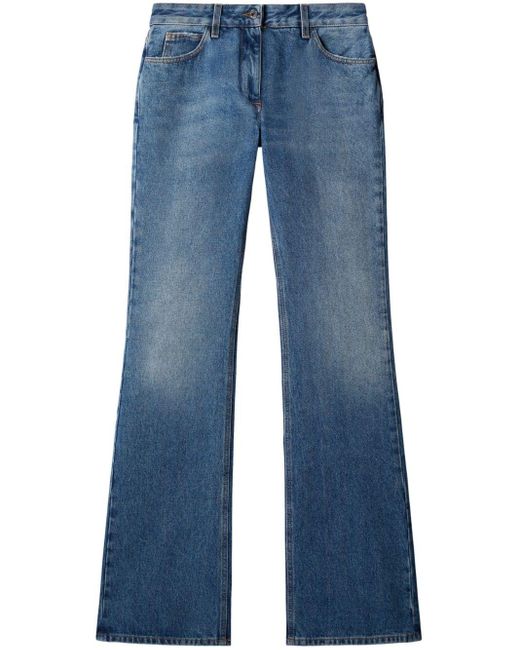 Jeans svasati a vita media di Off-White c/o Virgil Abloh in Blue