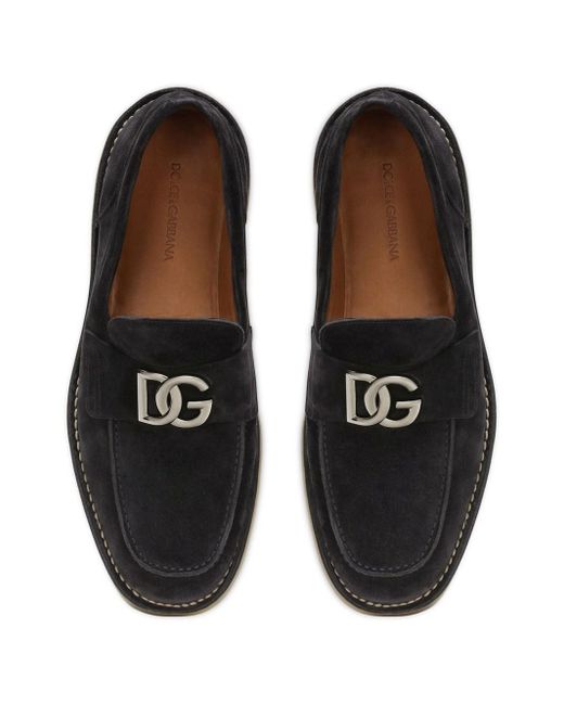 Dolce & Gabbana Black Slippers With Logo for men