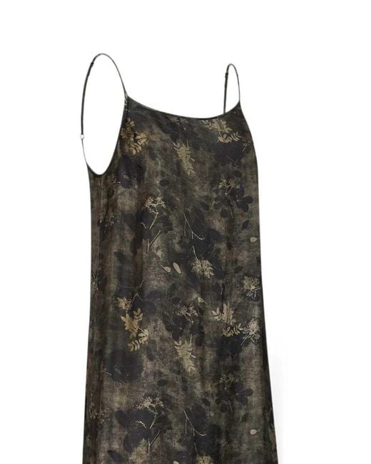 Uma Wang White Anaya Printed Midi Dress