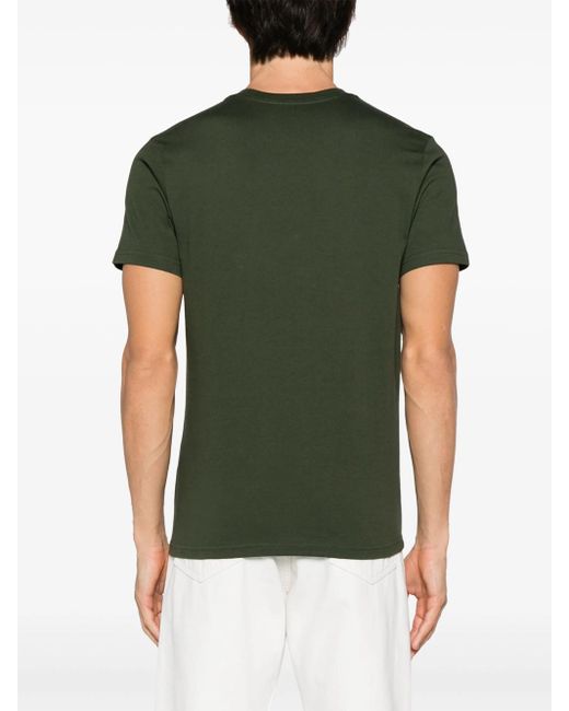 KENZO Green Varsity Drawn T-Shirt With Embroidery for men