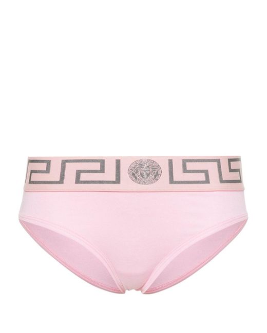 Slip Greca Border di Versace in Pink