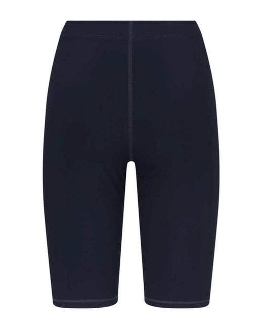 Jil Sander Blue Printed Logo Cycling Shorts